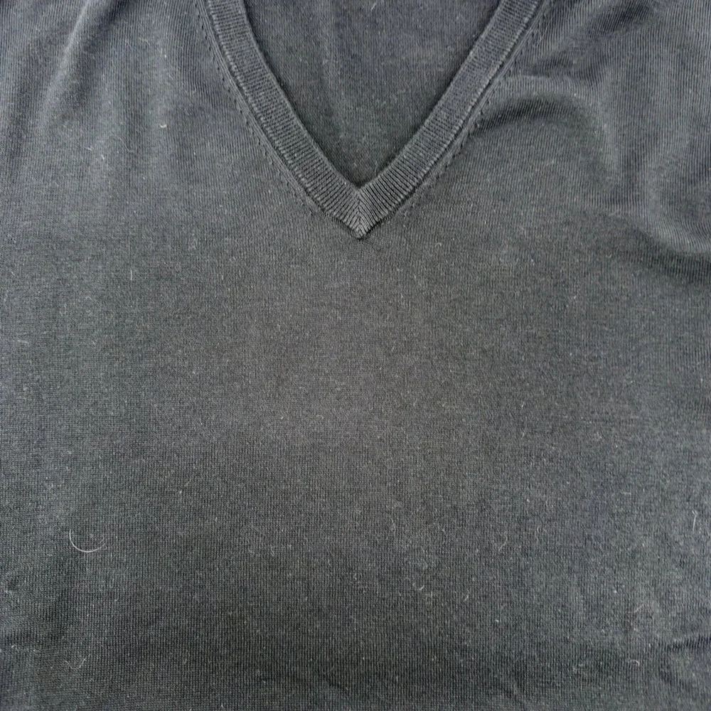 Brooks‎ Brothers Mens Supima Cotton V-Neck Sweater Black Size Large